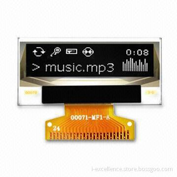 OLED Display Module with 128 x 32 Dot-matrix, White Color Display, 1.04-inch Diagonal A/A Size
